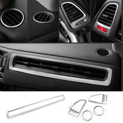 For Honda HR-V HRV Vezel ABS Matt 2015 16 2017 LHD Car Air Conditioner  Outlet Vent Trim Cover Sticker Interior Accessories 5pcs