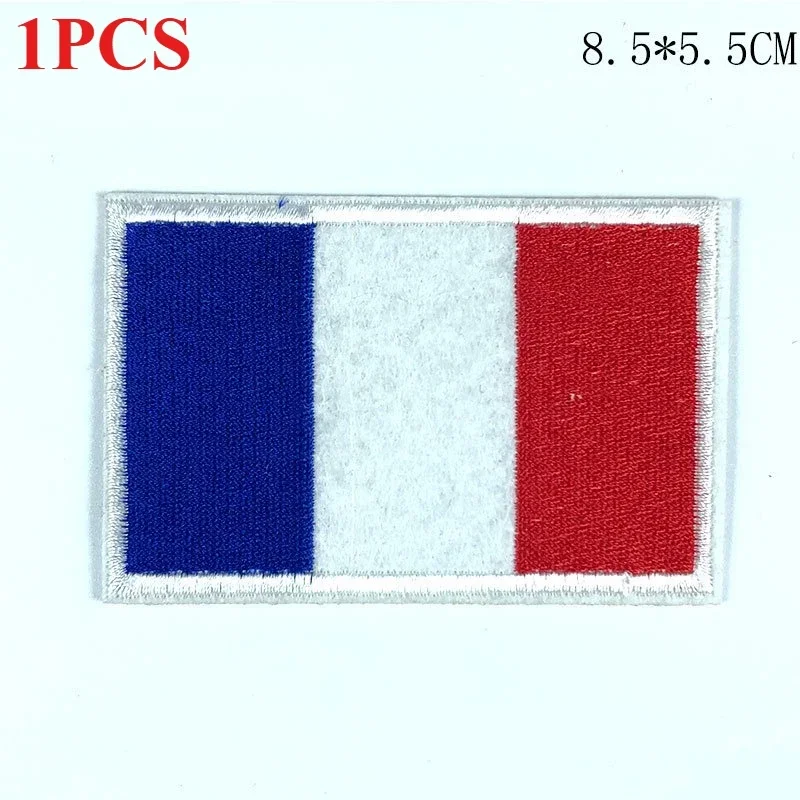 Flag Cloth Sticker, Europe, America, Germany, Britain, France, Canada, Color Flag Badge, Adhesive Backing Spot