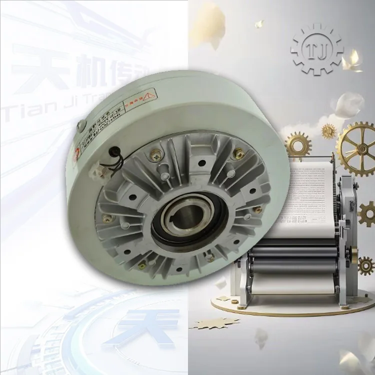 TLF Hohlwellen-Stahl-Magnetpulverbremse, anpassbare OEM-Kraftübertragungsteile für Druck- und Verpackungsmaschinen