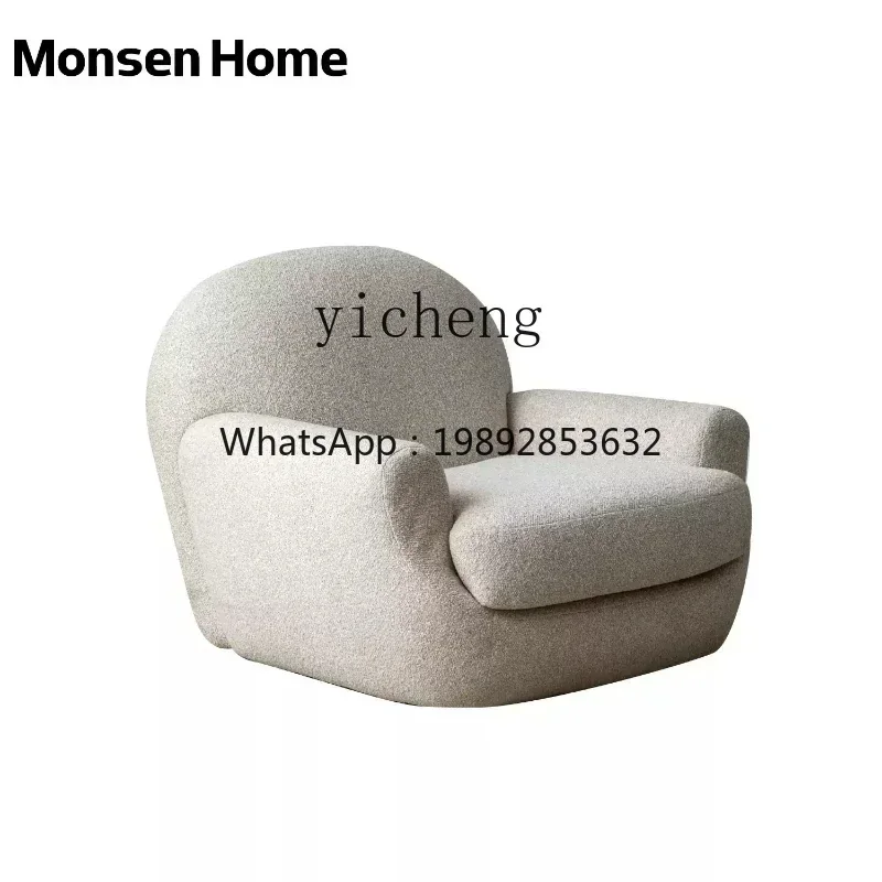 

Single leisure chair Minimalist Italian small apartment Modern simple living room Balcony sofa chair