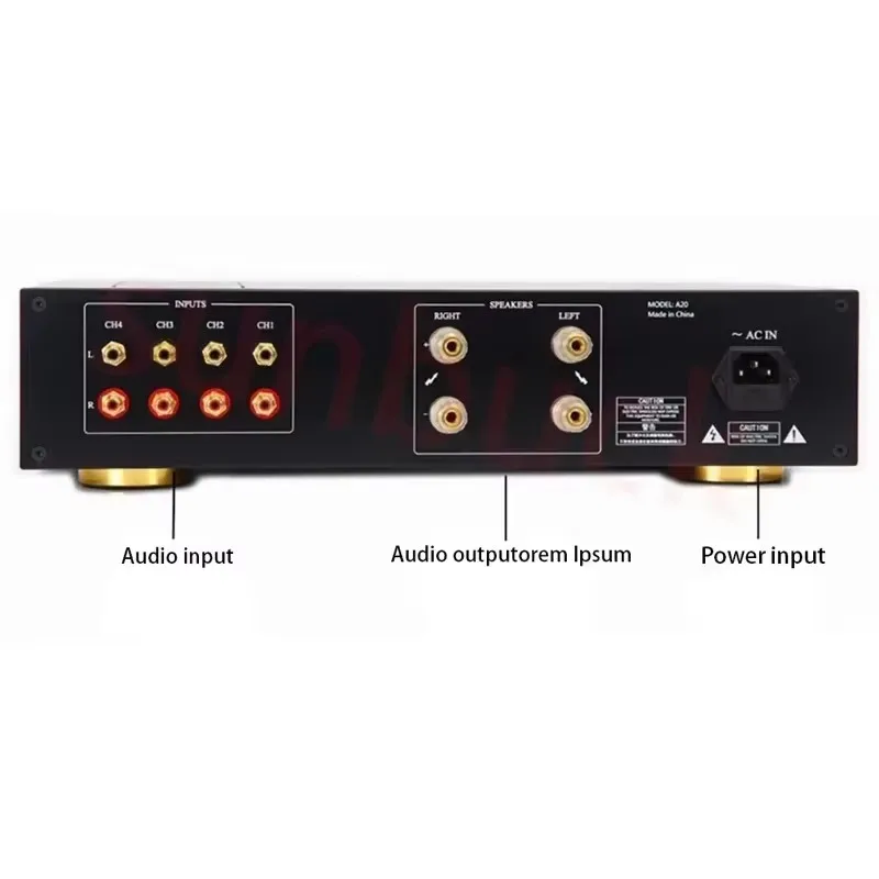 SUNBUCK A20 IRF9240 IRF240 FET Amplifier 400W 2.0 Dual Meter Merge HiFi Home Power Amplifier Audio