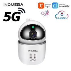 INQMEGA-cámara de seguridad ip inalámbrica para el hogar, dispositivo inteligente con Wifi, 5G, Tuya