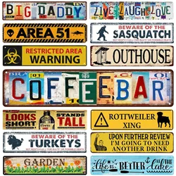 Retro Metal Tin Signs Instagram Style Coffee Bar Street Signs Amusement Park Scenic Retro Road Signs Country Retro Decorative
