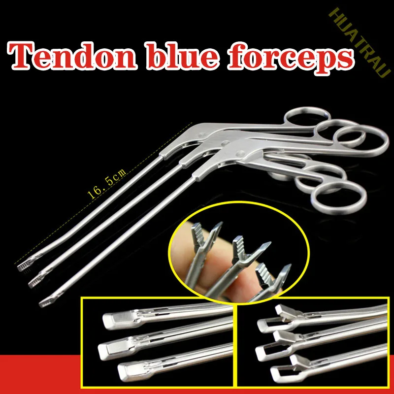 Tendon blue forceps endoscope biting forceps orthopedic instruments medical sports medicine meniscus tissue removal scissors AO