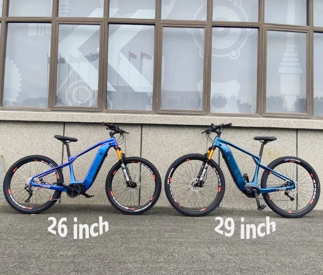 Electric Bike Parts Electric Carbon Fiber 29 Inch 350 Watt Snow Bike Frame Set