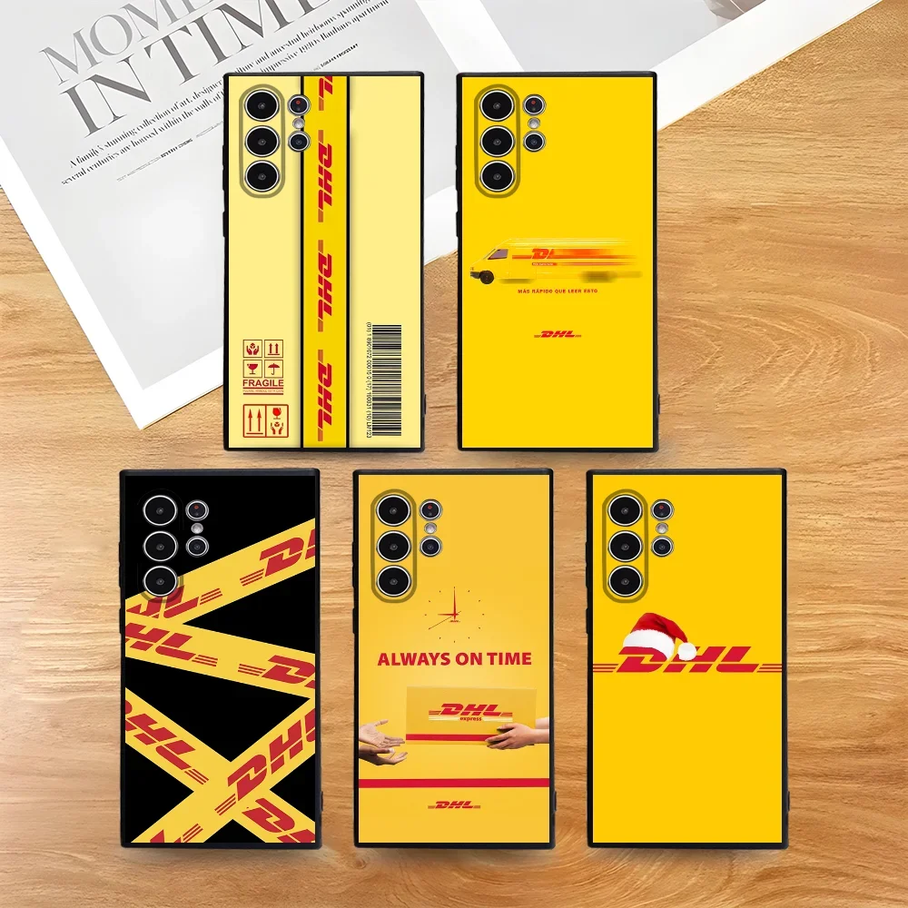 حافظة هاتف لوجستية عالمية DHL لهاتف سامسونج S Series S21 S22 S23 S24 S25 FE Plus حافظة فائقة من مادة البولي يوريثان الناعمة والصديقة للبشرة
