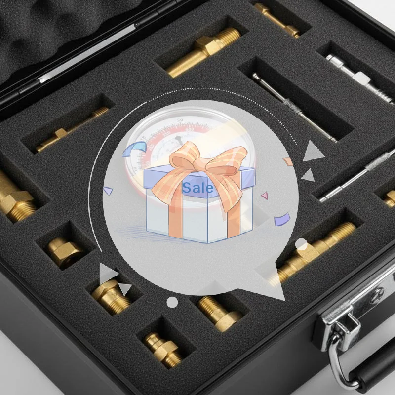 23GC Air Conditioner Refrigerant Low And High Pressure Gauge Suitable For R134A R22 R404A Diagnostic Refrigerant Charging Tool