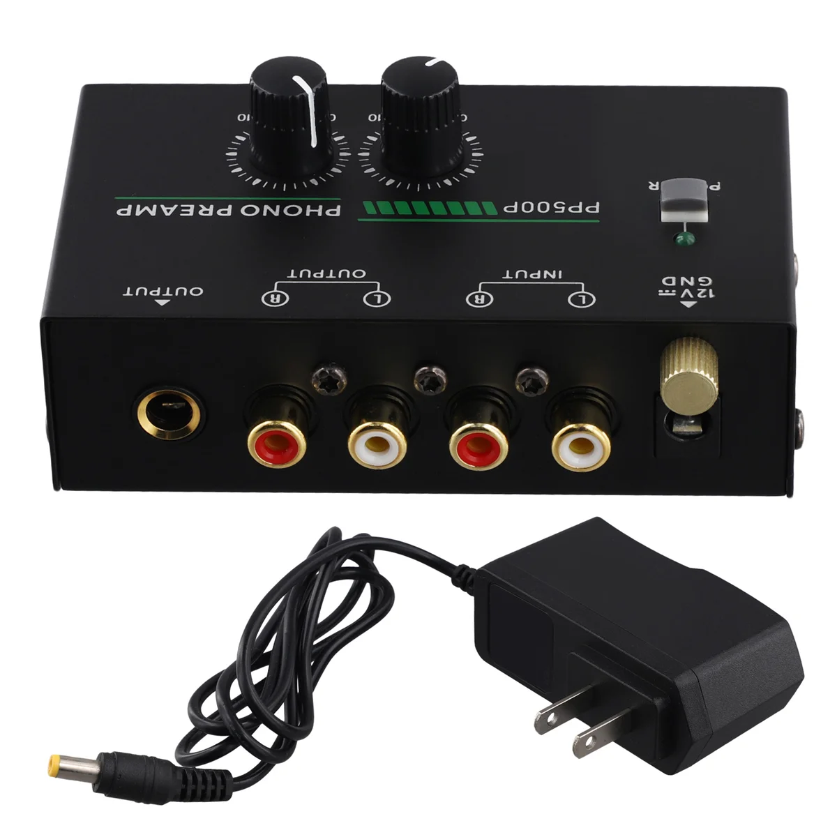 

Phono Turntable Preamp, Phonograph Preamplifier with R C A Input, RCA/TRS Output, for Turntable Record Play US