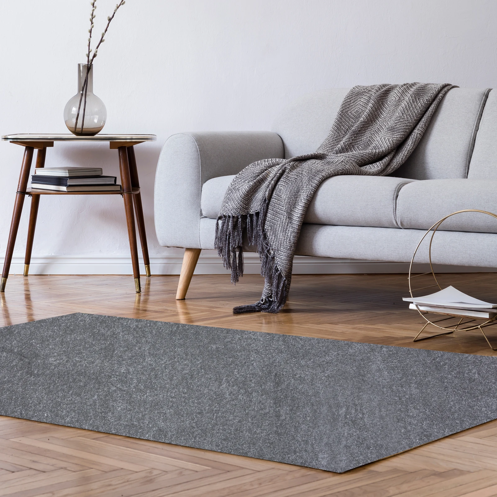 

Grey, 74'' x 99 '' Hot Tub Mat, Above-Ground Pool Protector Mat, Anti-Slip & Waterproof Backing, as Yoga Mat, Treadmill Mat
