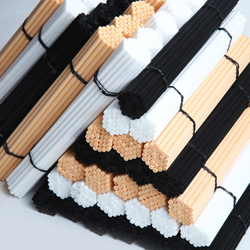 100pcs Reed Diffuser Replacement Stick DIY Handmade Home Decor Office Extra Thick Rattan Aromatherapy Diffuser Refill Sticks