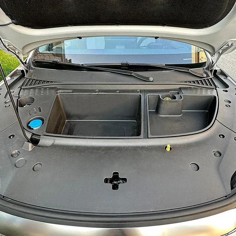 Per BYD ATTO3 EV Car Front Trunk Organizer Box Left timone Engine Room Storage Box accessorio Atto3 di grande capacità