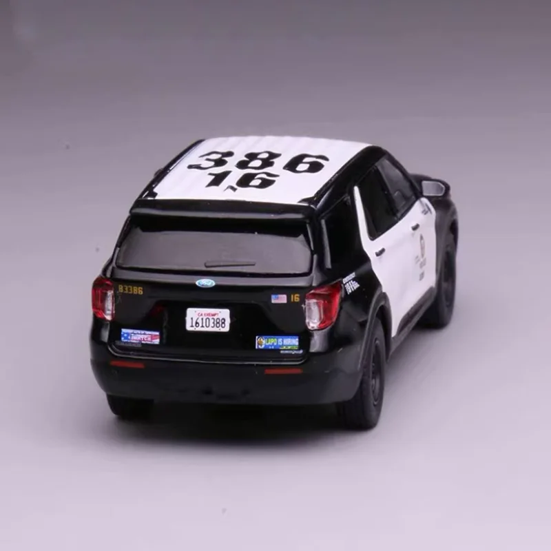 596 Diecast 1:64 Scale Explorer Police Alloy Car Model Collection Souvenir Gift Static Display Oranment