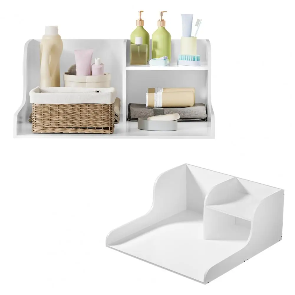 

27.5-inch washing machine dryer countertop with rack, anti slip strip and side rail, (with 3.0M silicone strip)