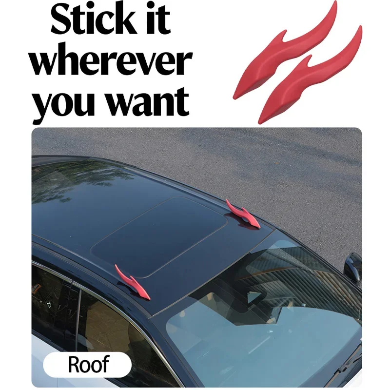 

Украшение крыши автомобиля, наклейка с рогами, авто 3D украшение с рогами дракона, эластичные силиконовые украшения для автомобилей, мотоциклов и велосипедов