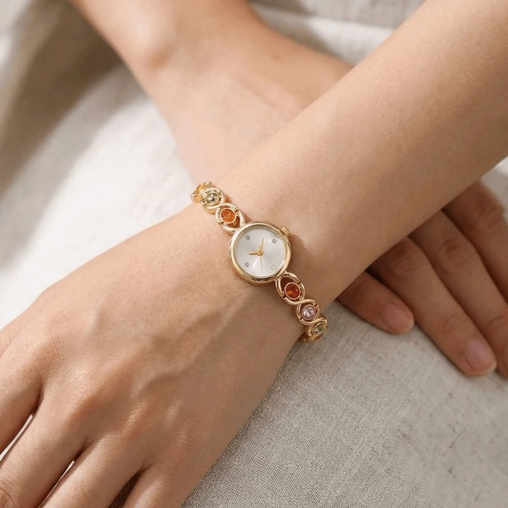 Community Accessories Light Luxury Women's Bracelet Watch Retro Versatile Temperament Oval Watch French Simple Ladies Watch Lady