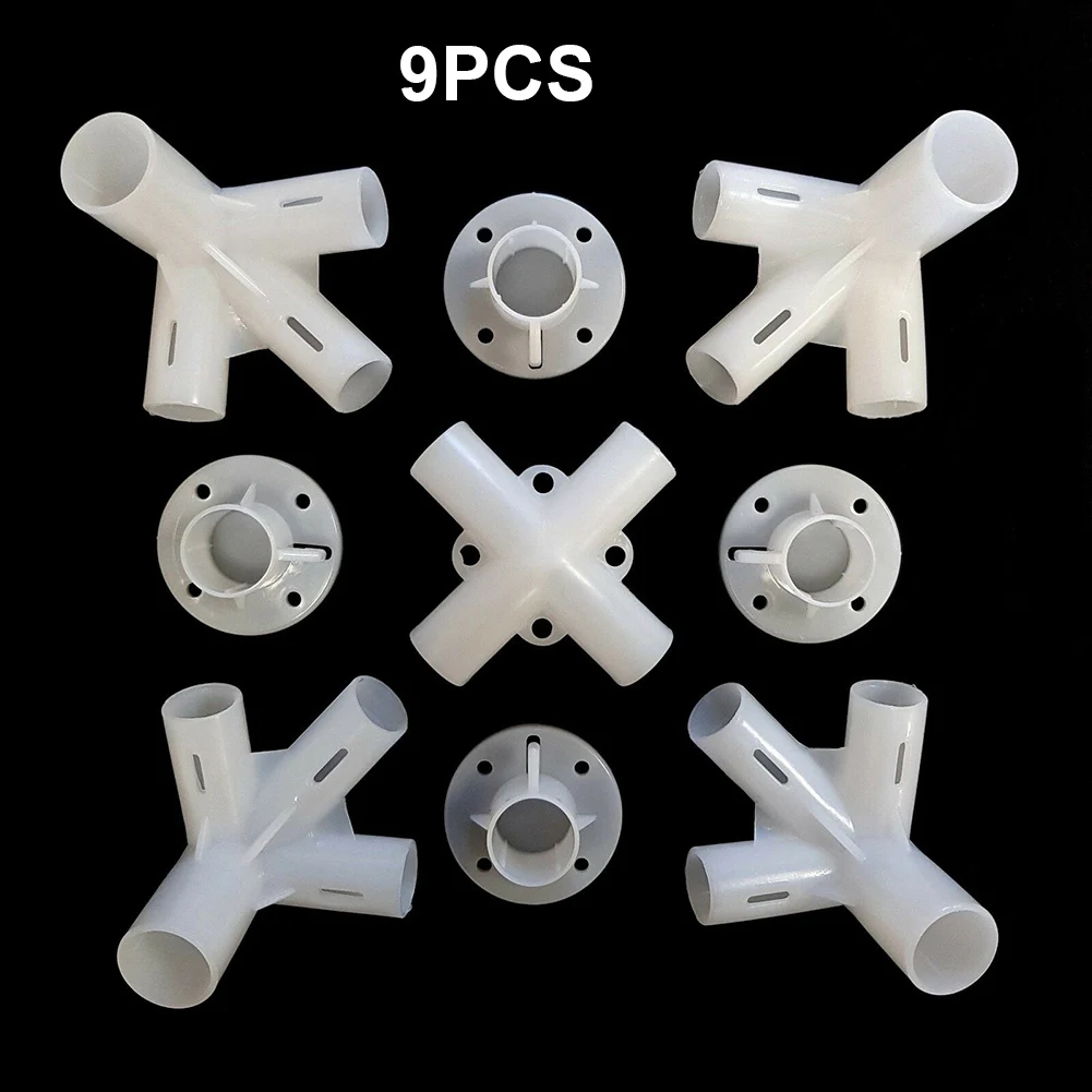 4/9pcs Plastic Spare Parts For 3x6m Gazebo Awning Tent Feet Corner Center Connector 25/19mm Tent Connector Outdoor Camping Tool