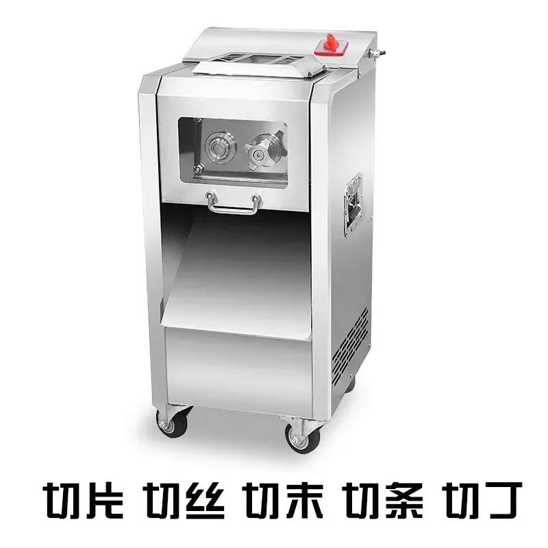 for Meat Cutter Commercial Electric Slicing Shredder Automatic Grinder for Diced Meat Chicken Nuggets Vertical High Power