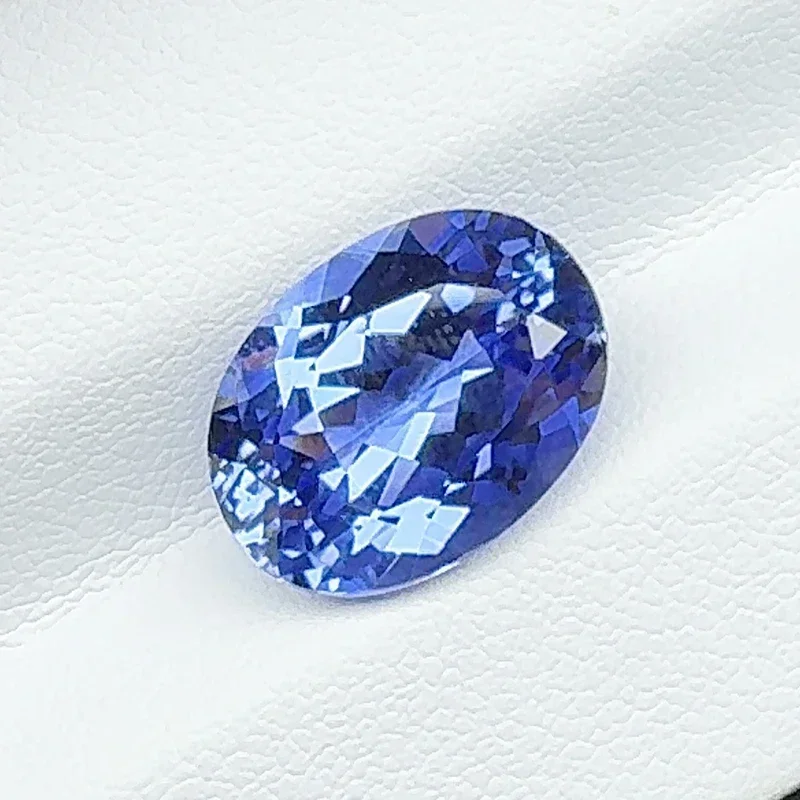 Piedra preciosa VVS1 de color azul real, color azul real, corte ovalado, 10x14mm, 8ct, para hacer joyería Diy con certificado AGL