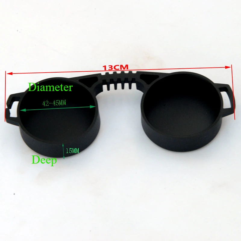 1Pair Binoculars Protective Rubber Objective Lens Caps Lens Spotting Telescope Binocular Rear Caps Dust Cover Rubber Cover