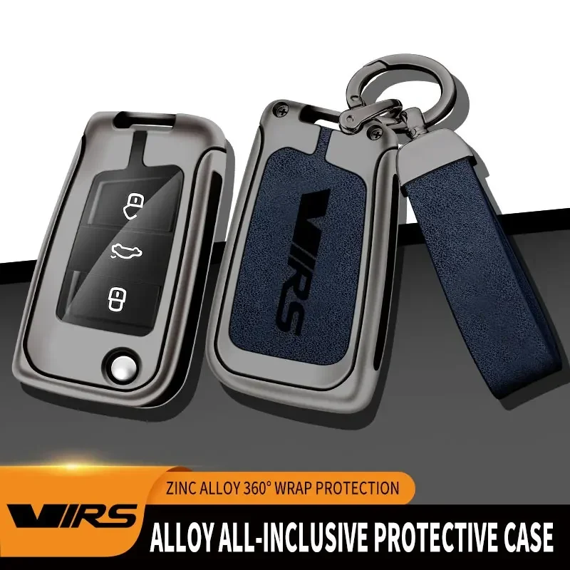 For Skoda VRS Octavia 1 2 3 Rapid Kodiaq Karoq RS Fabia Kamiq Superb Zinc Alloy Car Key Case Accessories