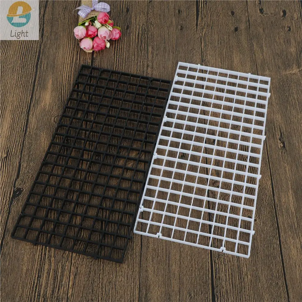 New Fish Tank Durable Plastic Fish Grid Divider Holder Tray Egg Crate Aquarium Tank Filter Bottom Isolate Pane