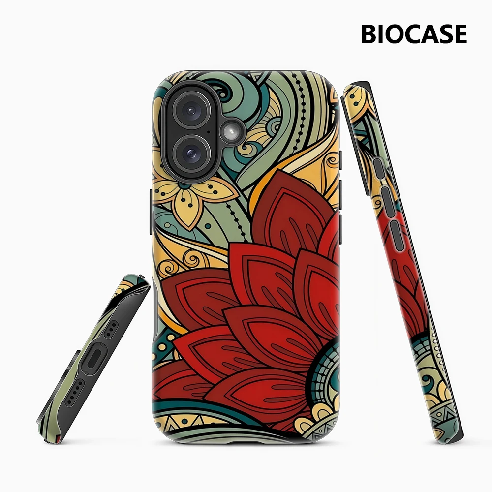 Aufwendiges Blumenmotiv IPhone 17 Must-Haves Handyhülle für IPhone 17 16 15 14 13 12 11 Pro Max Plus Doppelschichtige Rückseite