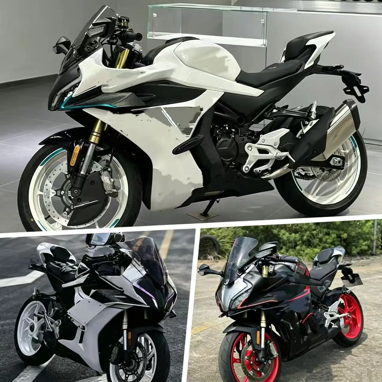 Suitable for CFMOTO 450SR modification of carbon fiber fairing shell, mudguard, windshield and stabilizing wing