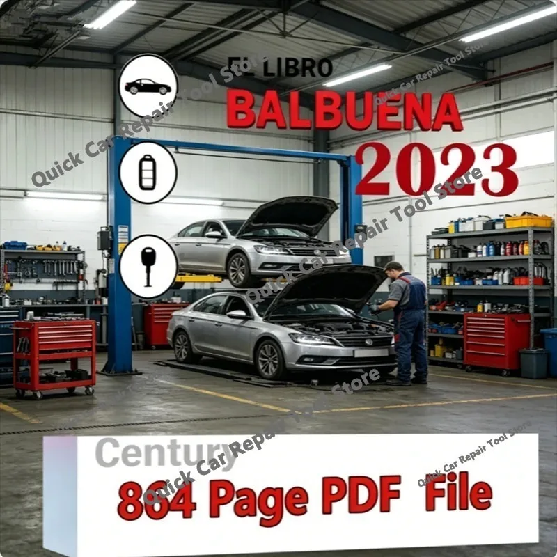 Balbuena 2023 : Guide technique complet pour serruriers automobiles – 864 pages, calibration des puces transpondeurs et télécommandes de véhicules espagnols