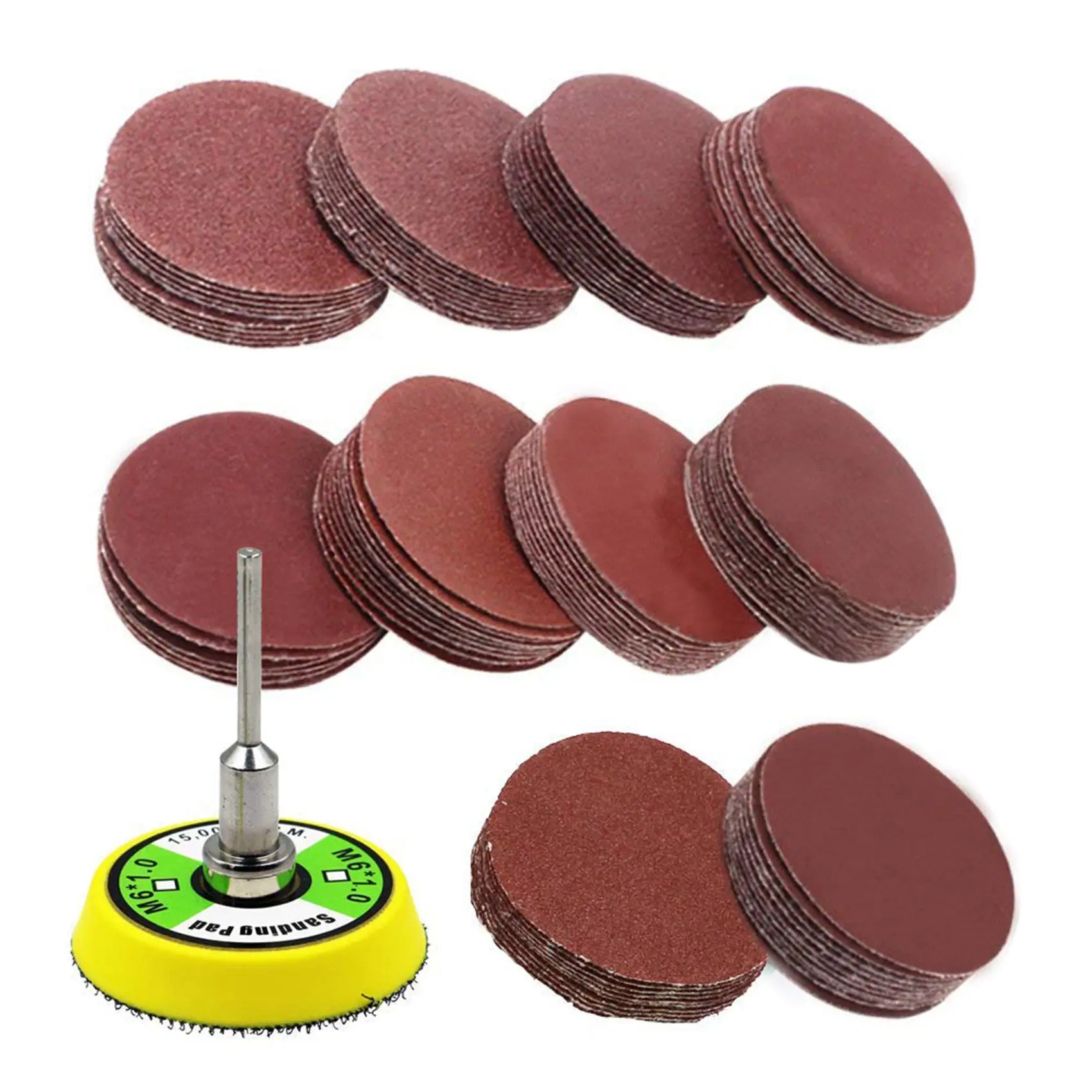 

201Pcs Set 2 Inch Sanding Discs Pad Kit for Drill Grinder Rotary Tools with Backer Plate 60-2000 Grit Sandpapers