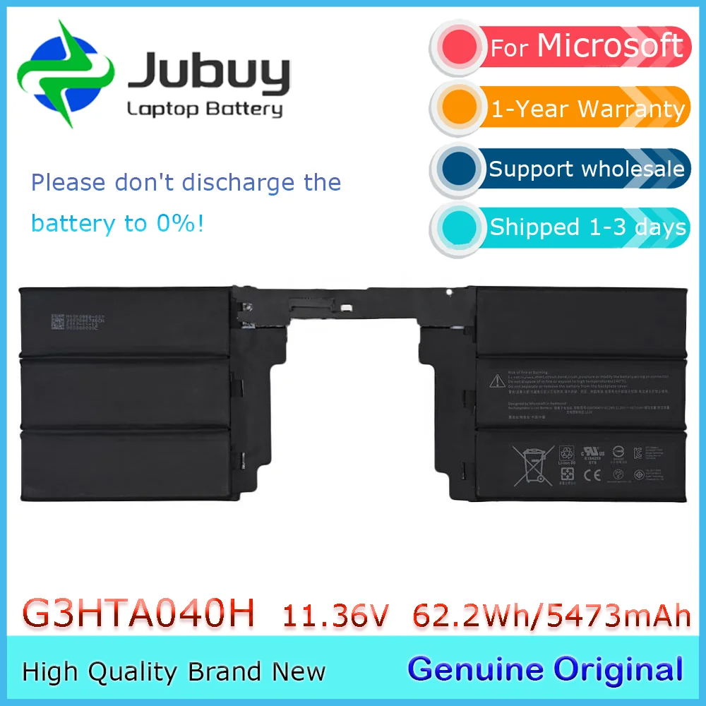 G3HTA040H G3HTA041H 11.36V 62.2Wh Original Laptop Battery for Microsoft surface book 2 1793 15