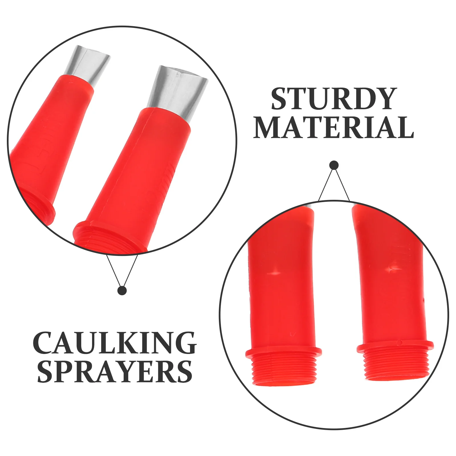 1Set Caulking Sprayer Tip Detachable Base for Even Epoxy Resin Silicone Sealant Dispensing Nozzle Kit Home Craft Supplies