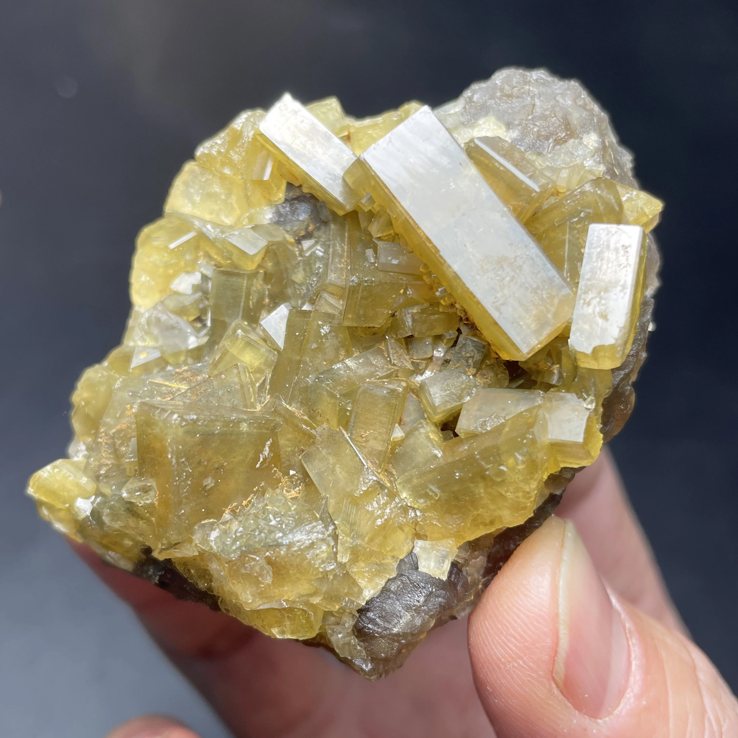 140g Natural jiangxi Yellow Barite Mineral Specimen Quartz Rock Healing Stone Home Decor Gift 02