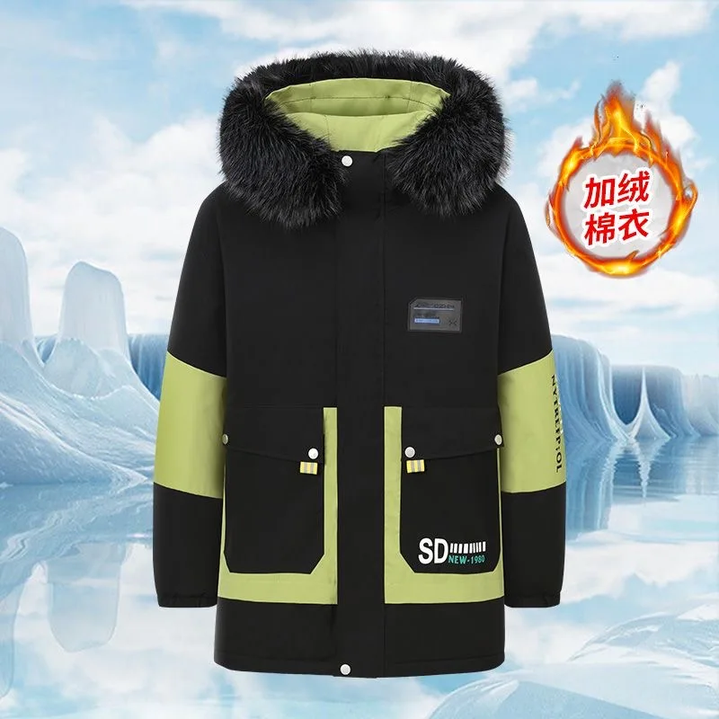 2023 Herbst und Winter neuer Modetrend dicker warmer Kapuzen mantel Herren lässig locker bequem bequem hochwertige Baumwolle gepolsterte Jacke