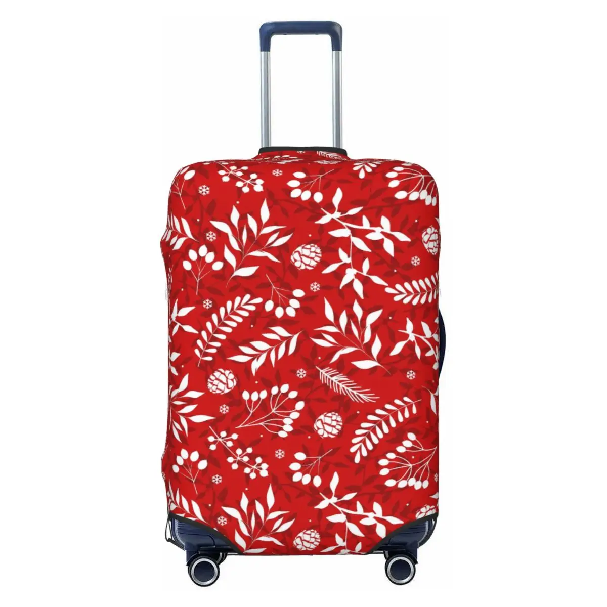

Чехол для дорожного багажа с тропическими листьями и цветами, моющийся чехол для чемодана, подходит для 18-32 дюймов