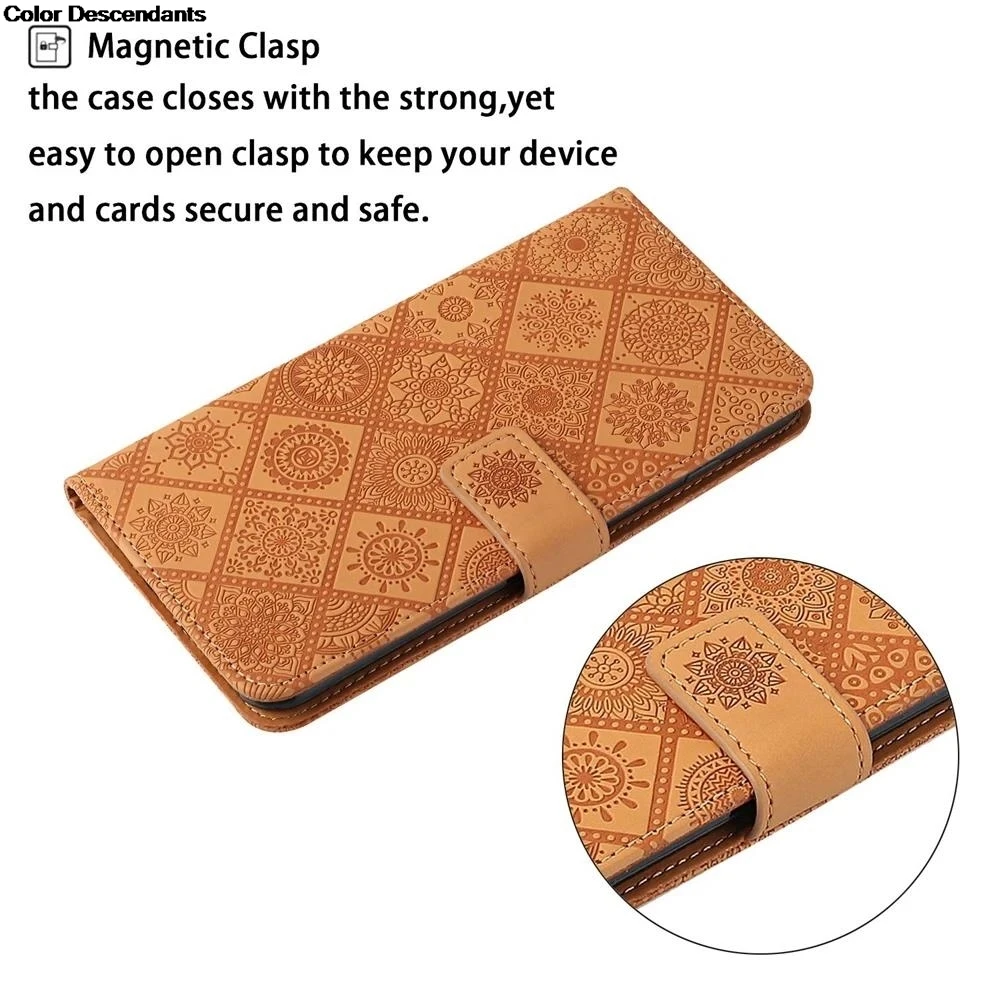 S 23 Wallet Phone Case for Funda Samsung Galaxy S23 Ultra S24 Plus S22 S21 S20 FE S10E Cases Embossed Leather Cover Card Holder