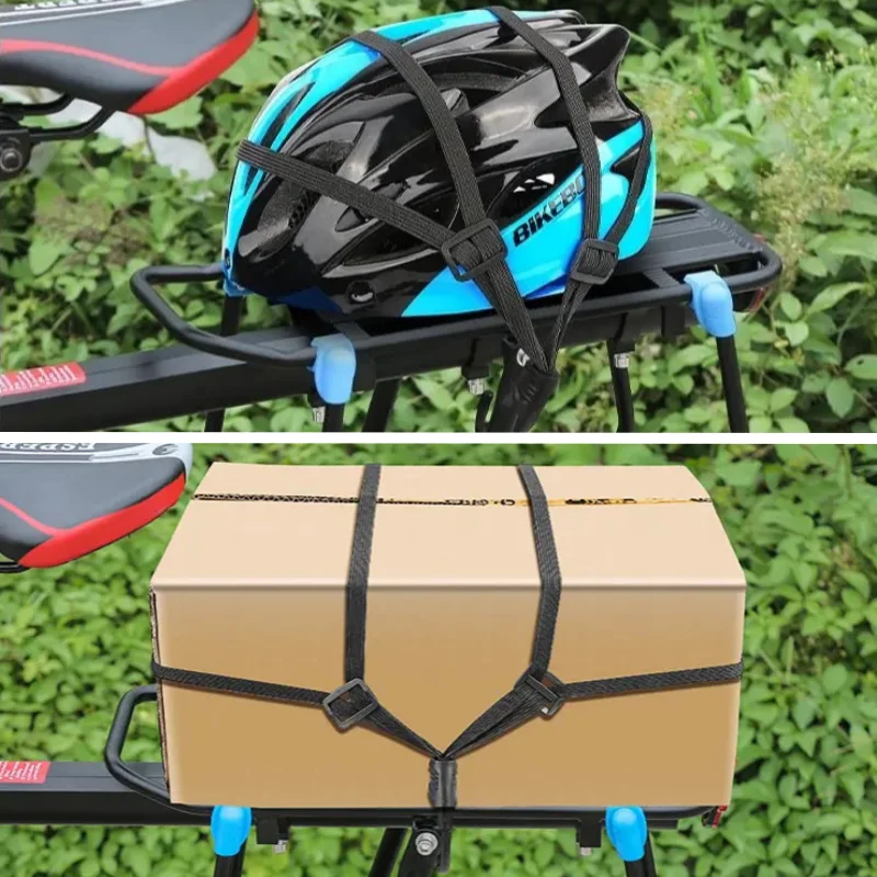 High-Strength Helmet Lock Strap (60/90cm), Weather-Resistant Elastic Cable for Securing Helmets to Motorcycles and Bikes