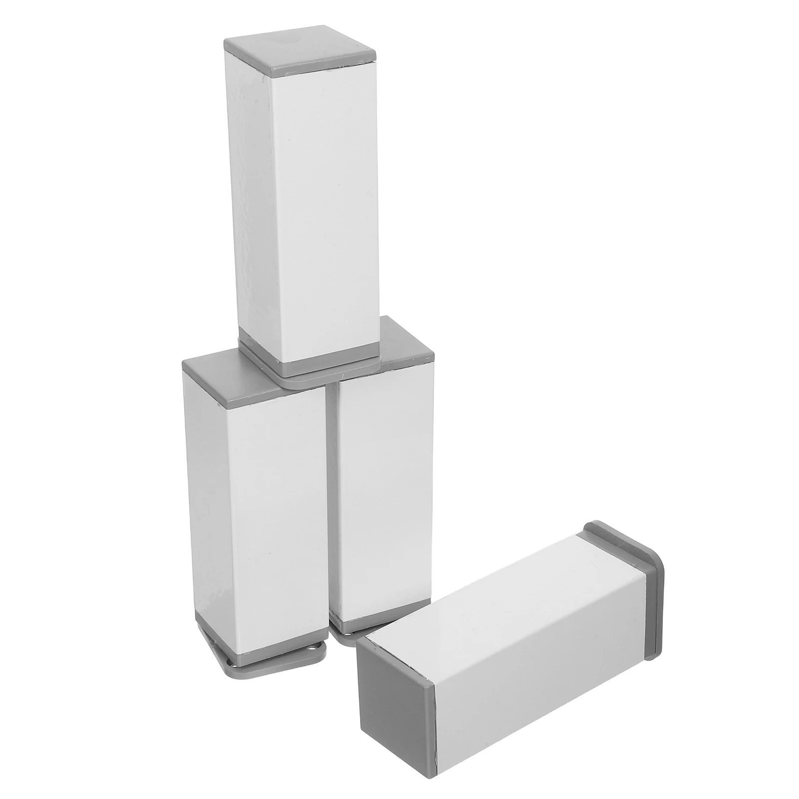 ขาเฟอร์นิเจอร์ปรับระดับได้ 4 ชิ้น ขาตู้ปรับความสูงได้ ฐานกว้าง รองรับโลหะ สำหรับโซฟา ชั้นวางของ ตู้ครัว - สแตนเลส