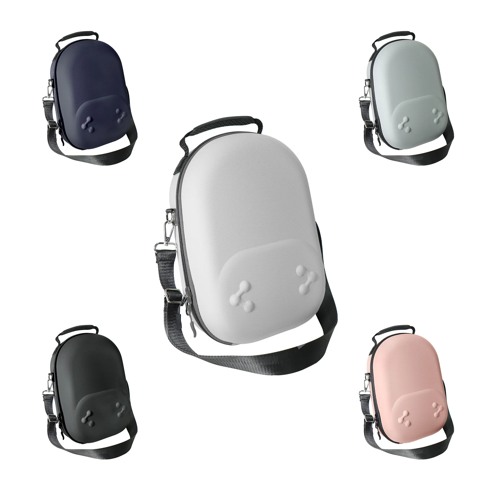 

Travel Carry Bag for Meta Quest 3 3S VR Accessories EVA Hard Carrying Case Drop-resistant Portable Storage Bag with Mesh Pocket