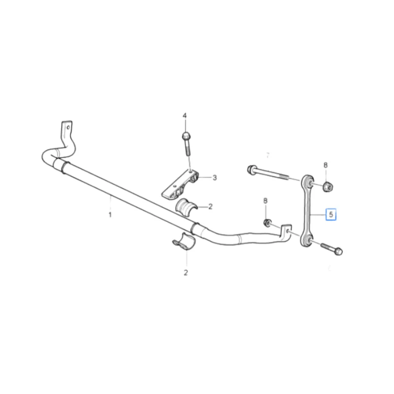 Front Left Right Side Anti Roll Sway Stabilizer Bar Arm Bearing For Porsche Cayenne 9PA 955 957 958 95534306900 7L0411317