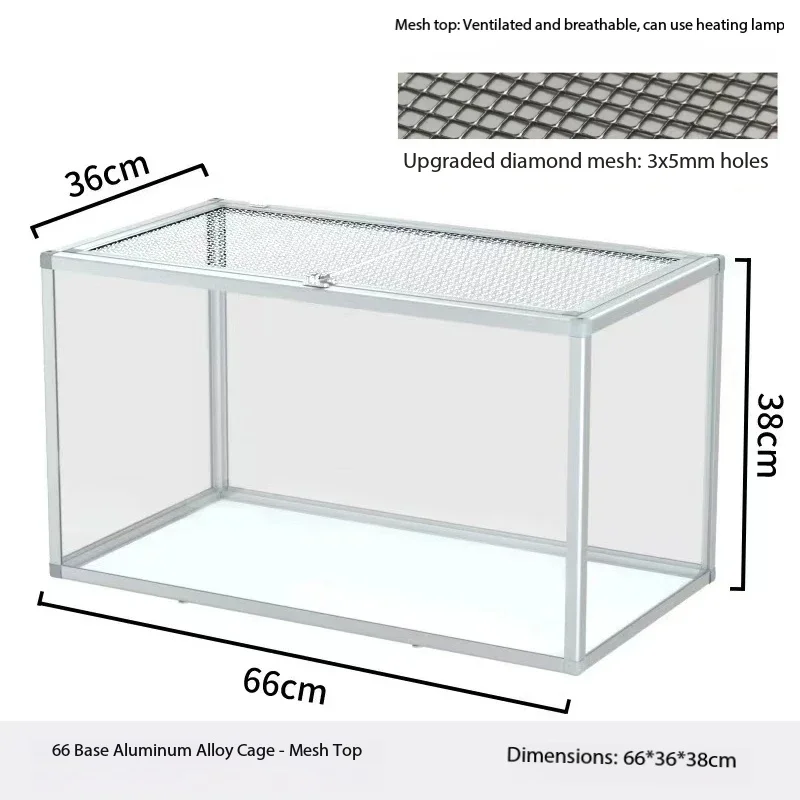 Oversized Acrylic Hamster Habitat - Panoramic Transparent Golden Bear Villa Style Feeding Cage for Hamsters
