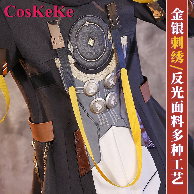 CosKeKe Trailblazer Caelus Cosplay Game Honkai: Star Rail Costume Handsome Fashion Battle Uniform Halloween Role Play Clothing