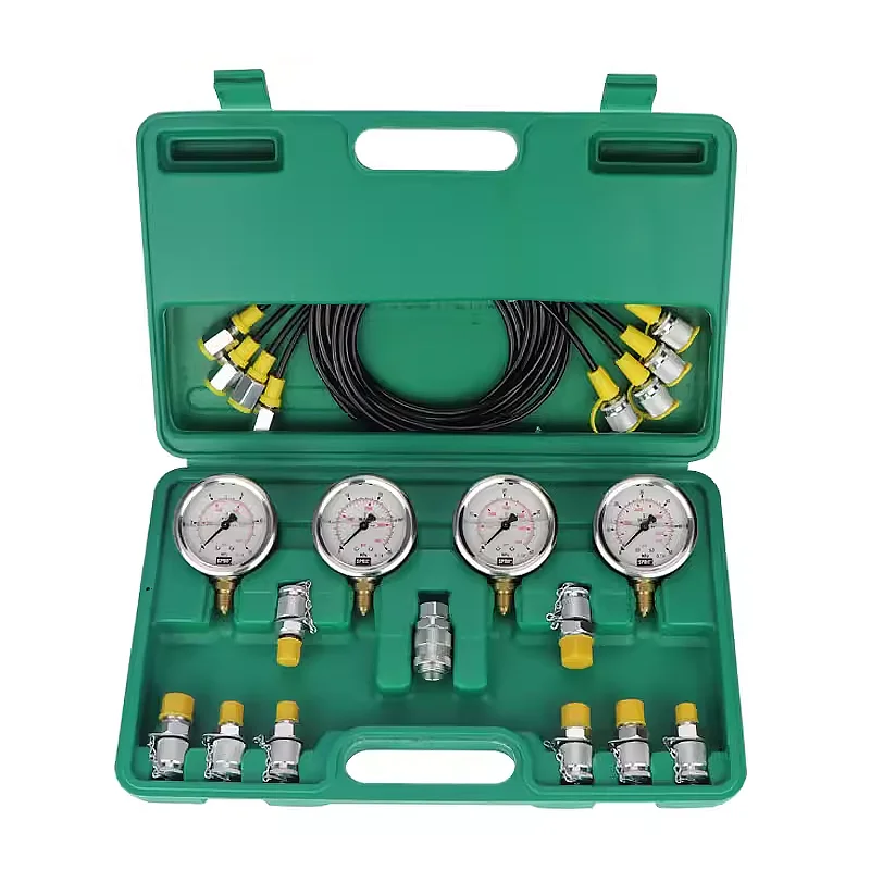 4 gauge hydraulic pressure measurement kit For Construction Machinery Diagnostic Tool hydraulic pressure gauge set