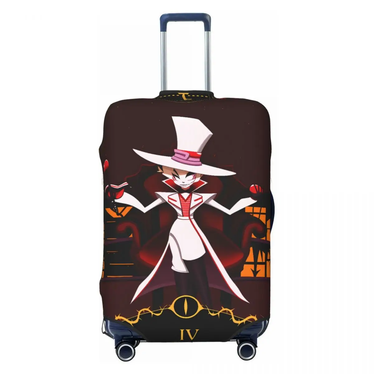Hazbin Hotels Suitcase Cover Travel Holiday Practical Luggage Supplies Protection