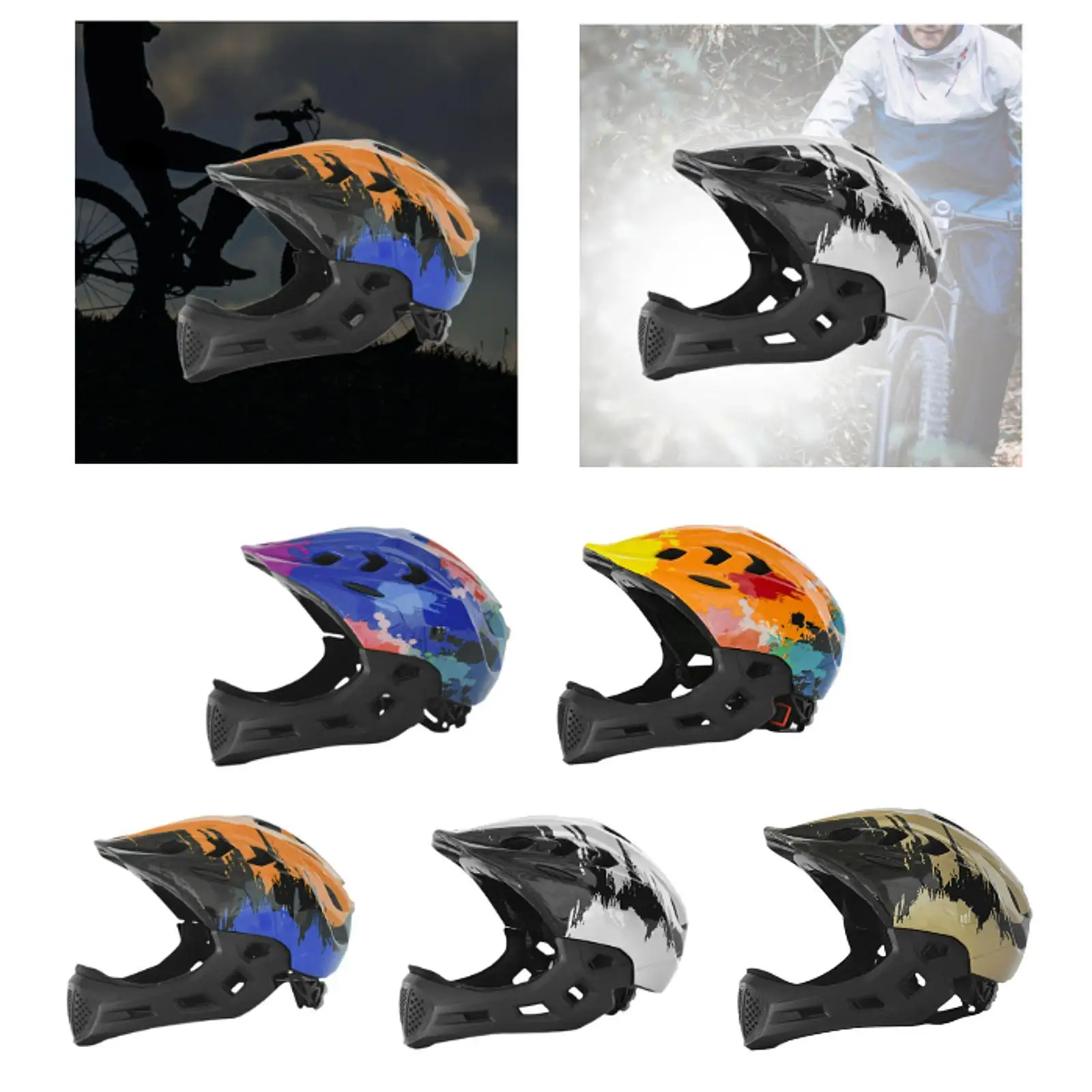 Casque de vélo pour enfants, réglable, confortable, aérodynamique, protection intégrale de la tête pour le cyclisme