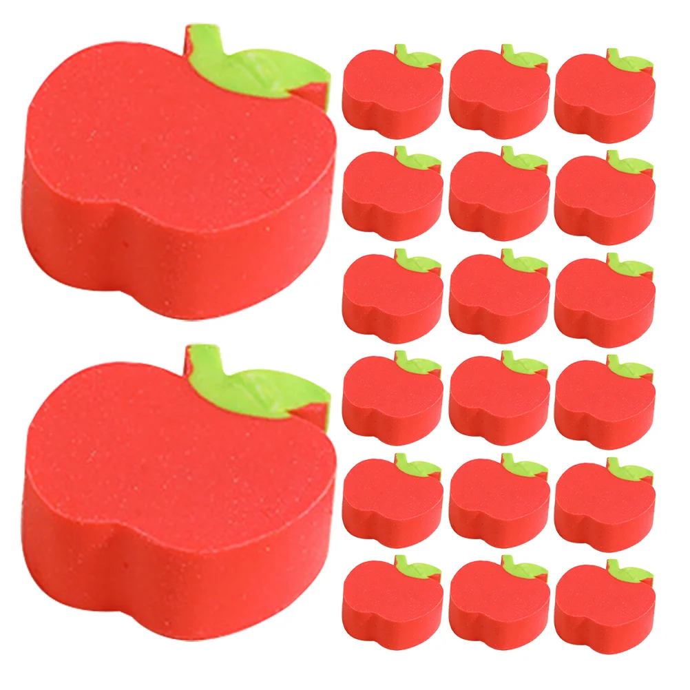 

100 Pcs Birthday Party Favor Fillers Apple Eraser Kids Erasers Cartoon Counter Toddlers Child