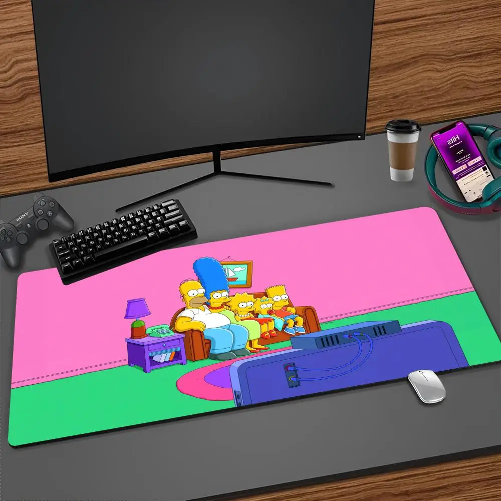 

Anime T-The S-Simpsons-s Mouse Pad Cartoon Lockedge Large Gaming Pad Computer Gamer Keyboard Mat Desk Mousepad PC Desk Pad