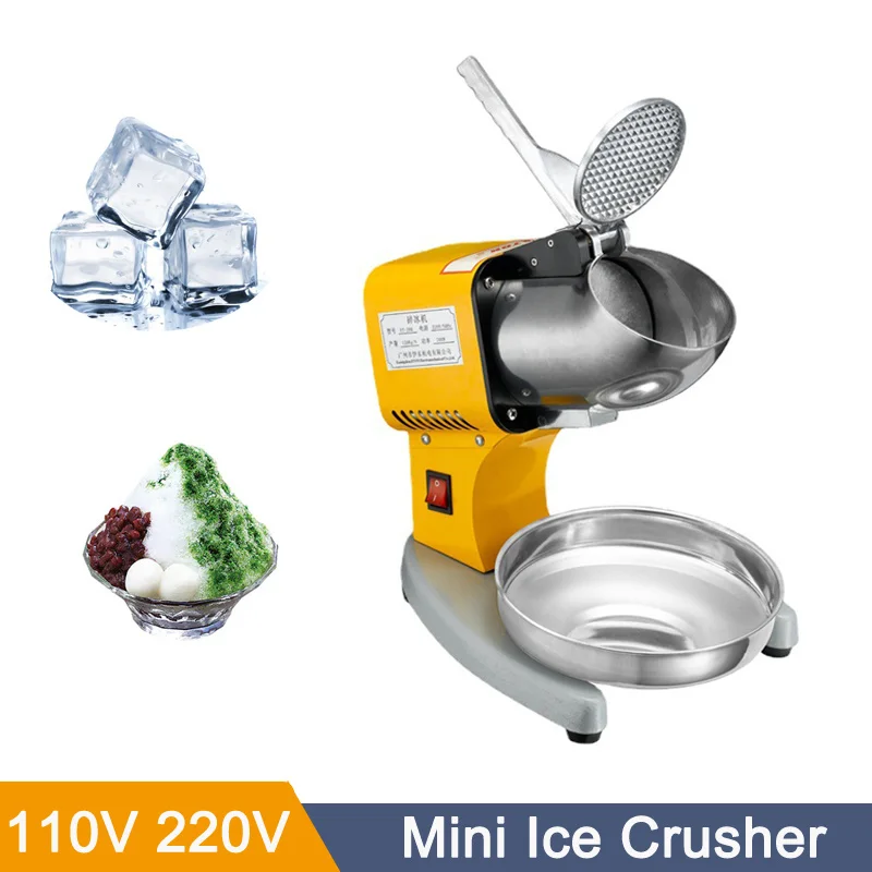 

Household Small Double-knife High-power Smoothie Machine Commercial Ice Machine Electric Ice Crusher Shaved Ice Machine