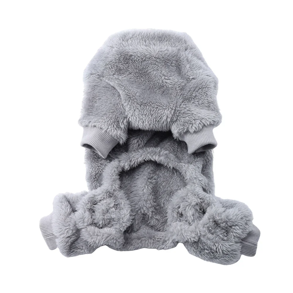 Winter Warme Fleece-Hundekleidung Pyjamas Niedlicher Weicher Gemütlicher Haustier-Jumpsuit für Kleine Mittelgroße Hunde Welpen-Mantel für Chihuahua Beagle Bekleidung – Detail 7