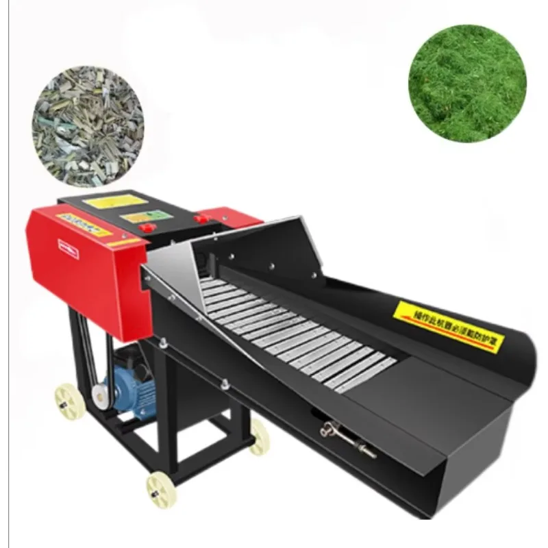 3-5Ton/H Heav Chaff Cutter Silage Machine Dual Purpose for Dry/Wet Crop Straw Animal Feed Grinder for Cattle Sheep
