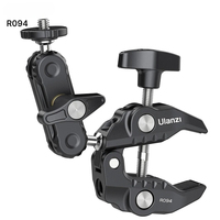 Ulanzi R094 Super Clamp Extend 1/4 3/8Thread for Magic Arm LED Fill Light Microphone Universal Ball HeadClamp LoadMax1.5kg